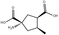 1,3-Cyclopentanedicarboxylicacid,1-amino-4-methyl-,(1S,3R,4S)-(9CI) Struktur