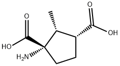 1,3-Cyclopentanedicarboxylicacid,1-amino-2-methyl-,(1S,2R,3R)-(9CI) Structure