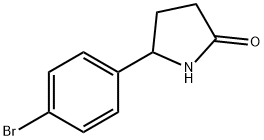 5-(4-ブロモフェニル)ピロリジン-2-オン 化学構造式