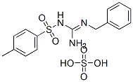 2-benzyl-1-(4-methylphenyl)sulfonyl-guanidine, sulfuric acid Struktur