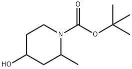 tert-butyl 4-hydroxy-2-Methylpiperidine-1-carboxylate Struktur