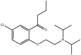 5'-Chloro-2'-[2-(diisopropylamino)ethoxy]butyrophenone,20809-23-8,结构式