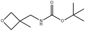 N-BOC-(3-甲基杂环丁烷-3-基)甲胺 结构式