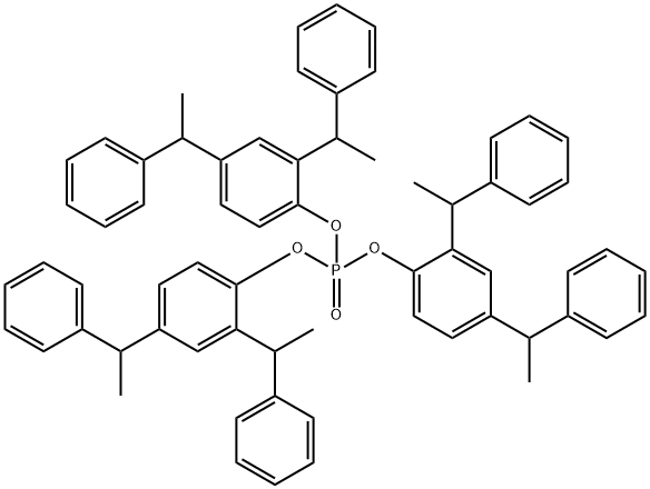 tris(2,4-bis(1-phenylethyl)phenyl) phosphate Structure