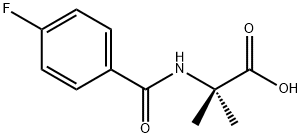 Alanine,  N-(4-fluorobenzoyl)-2-methyl- Structure