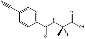 Alanine,  N-(4-cyanobenzoyl)-2-methyl- Structure