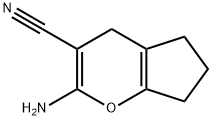 Cyclopenta[b]pyran-3-carbonitrile,  2-amino-4,5,6,7-tetrahydro- Structure