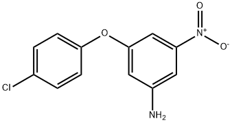 3-(4-氯苯氧基)-5-硝基苯胺 结构式