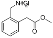 2-(2-(氨基甲基)苯基)乙酸甲酯盐酸盐 结构式