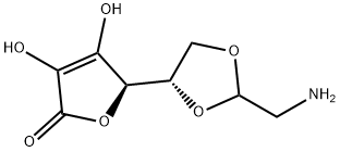 L-Ascorbic acid, 5,6-O-(2-aminoethylidene)- (9CI) 化学構造式