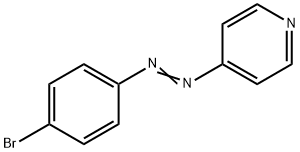 4-[(p-ブロモフェニル)アゾ]ピリジン 化学構造式
