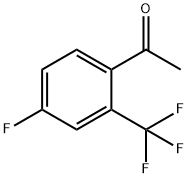 4′‐フルオロ‐2′‐(トリフルオロメチル)アセトフェノン 化学構造式
