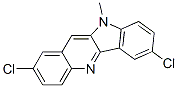 2,7-DICHLORO-10-METHYL-10H-INDOLO[3,2-B]QUINOLINE Struktur