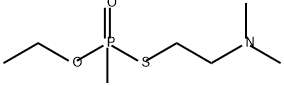 Ｏ－エチル＝Ｓ－２－ジメチルアミノエチル＝メチルホスホノチオラート 化学構造式