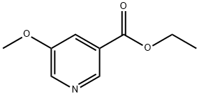 ETHYL 5-METHOXYPYRIDINE-3-CARBOXYLATE 结构式