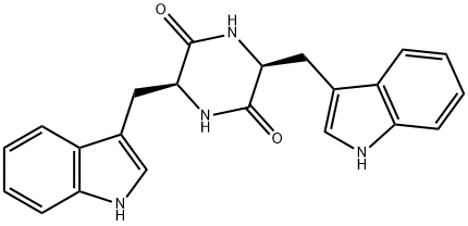 シクロ(L-Trp-L-Trp-) 化学構造式