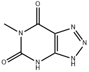6-メチル-1H-1,2,3-トリアゾロ[4,5-d]ピリミジン-5,7(4H,6H)-ジオン 化学構造式