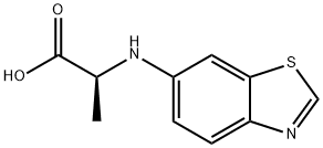 Alanine, N-6-benzothiazolyl- (9CI) 结构式