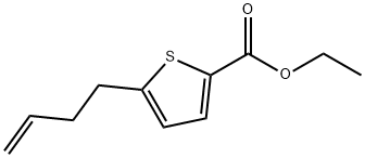 5-(3-丁烯-1-基)-2-噻吩羧酸乙酯 结构式
