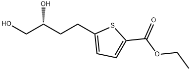 5-[(3R)-3,4-二羟基丁基]-2-噻吩羧酸乙酯 结构式