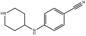 4-(PIPERIDIN-4-YLAMINO)BENZONITRILE 结构式