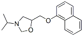 3-isopropyl-5-(1-naphthoxymethyl)oxazolidine Struktur