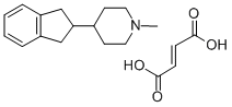 4-(2-Indanyl)-1-methyl-piperidine fumarate 化学構造式