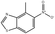 Benzothiazole, 4-methyl-5-nitro- (9CI),208458-46-2,结构式