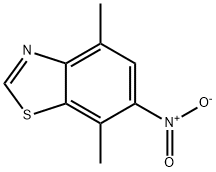 Benzothiazole, 4,7-dimethyl-6-nitro- (9CI),208458-66-6,结构式
