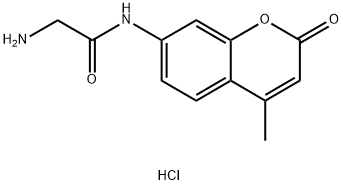 2-氨基-N-(4-甲基-2-氧代-2H-铬代-7-基)乙酰胺盐酸盐, 208459-17-0, 结构式