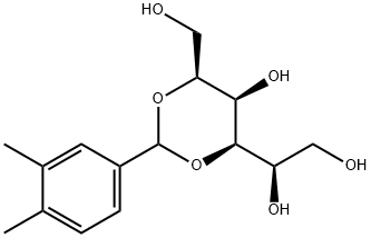 2,4-O-(3,4-Dimethylbenzylidene)-D-sorbitol Struktur