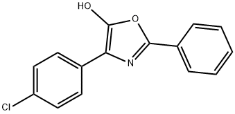 5-Oxazolol,  4-(4-chlorophenyl)-2-phenyl- 结构式