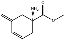3-Cyclohexene-1-carboxylicacid,1-amino-5-methylene-,methylester,(1R)-(9CI) 结构式