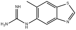 Guanidine, (6-methyl-5-benzothiazolyl)- (9CI) Struktur