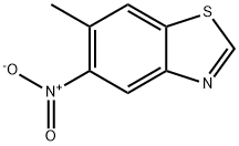 Benzothiazole, 6-methyl-5-nitro- (9CI) 化学構造式