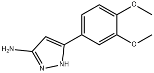 3-(3,4-二甲氧苯基)-1H-吡唑-5-胺 结构式