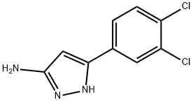 3-(3,4-二氯苯基)-1H-吡唑-5-胺, 208519-10-2, 结构式