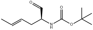 Carbamic acid, [(1S,3E)-1-formyl-3-pentenyl]-, 1,1-dimethylethyl ester (9CI) 结构式