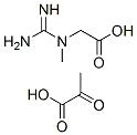 Glycine, N-(aminoiminomethyl)-N-methyl-, mono(2-oxopropanoate) Struktur