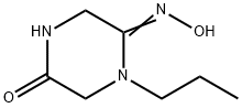 2,5-Piperazinedione,1-propyl-,2-oxime(8CI) Struktur