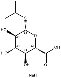 ISOPROPYL 1-THIO-Β-D-GLUCURONIDE ナトリウム塩 化学構造式