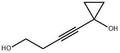 Cyclopropanol, 1-(4-hydroxy-1-butynyl)- (9CI) 结构式
