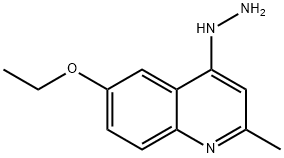 Quinoline, 6-ethoxy-4-hydrazino-2-methyl- (9CI),208661-29-4,结构式