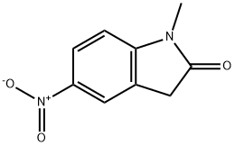 1-methyl-5-nitroindolin-2-one 化学構造式