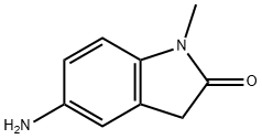 5-アミノ-1-メチル-2-オキソインドリン 化学構造式