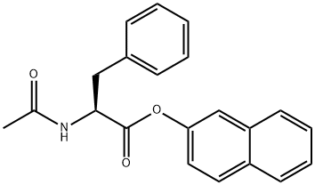 N-乙酰-DL-苯丙氨酸2-萘基酯, 20874-31-1, 结构式