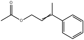 酢酸3-フェニル-2-ブテン-1-イル 化学構造式