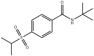 N-tert-Butyl-p-(isopropylsulfonyl)benzamide 结构式