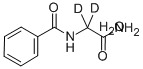 N-ベンゾイルグリシン-2,2-D2 化学構造式