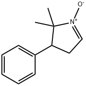 5,5-二甲基-4-苯基-1-吡咯啉-N-氧化物 结构式